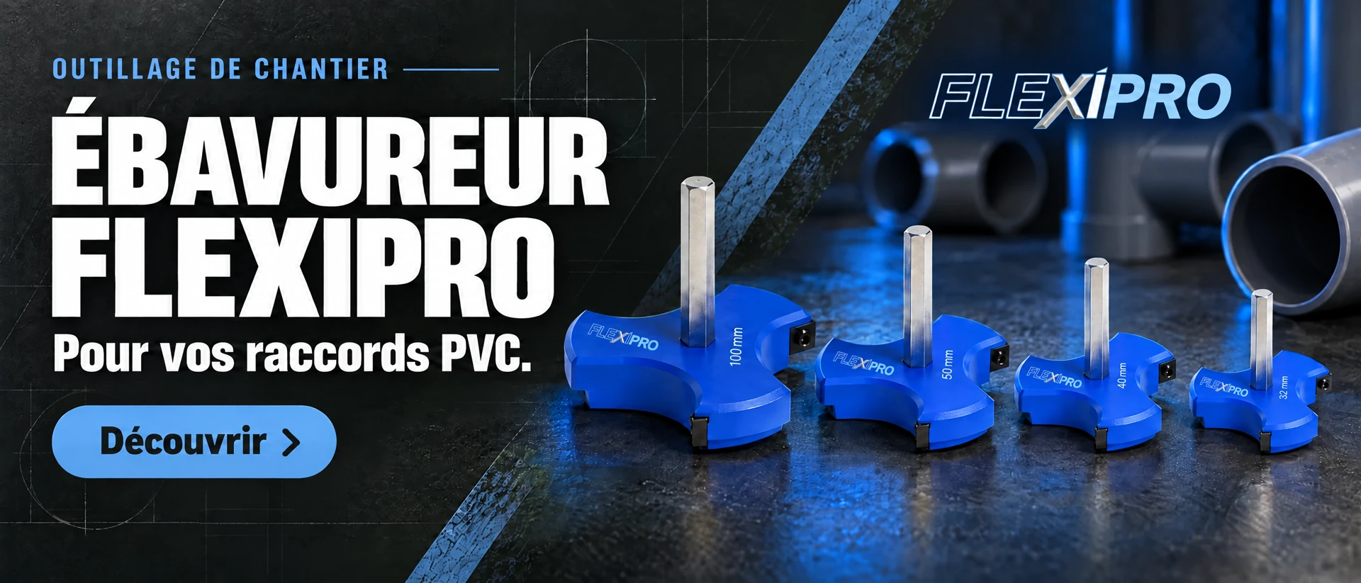 Bannière publicitaire Ébavureur FlexiPro, sans prix